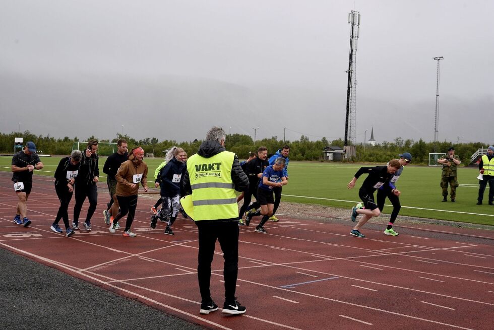 GP halvmaraton arrangert av PIL og FLF må mulig avlyses etter for få påmeldte deltakere i år. Bildet over er fra tidligere halvmaratonløp i 2019.
 Foto: Kristin Antonie Humstad