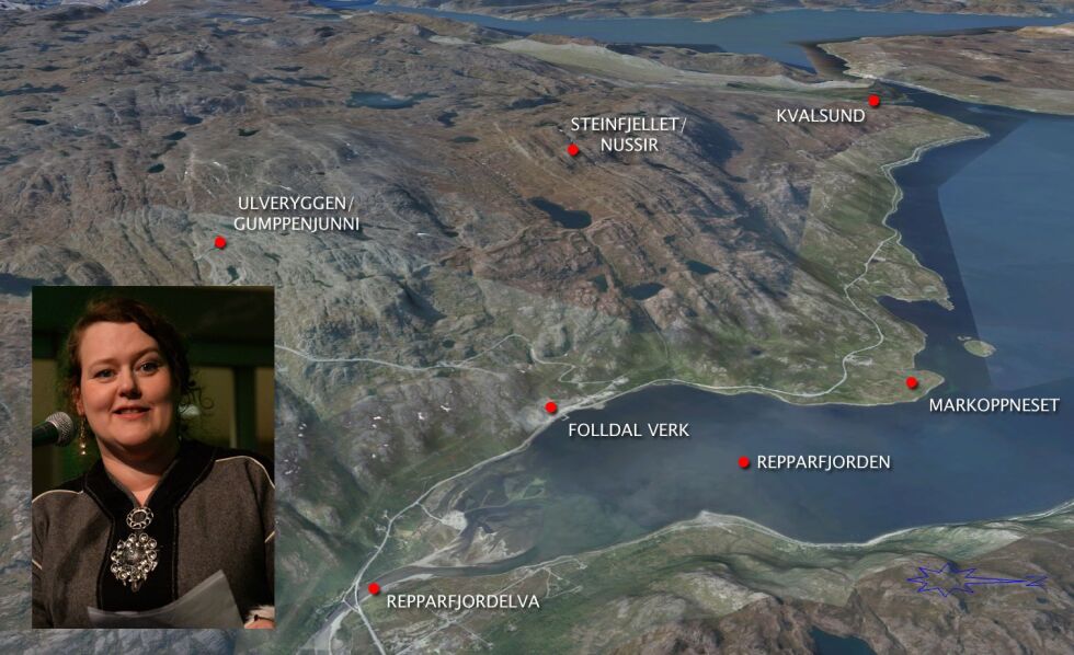 Sametingsråd Silje Karine Muotka har ikke gitt opp å stoppe gruveplanene i Kvalsund.
 Foto: Nussir/Steinar Solaas
