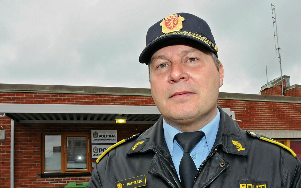 Tarjei Leinan Mathiesen her avbildet da han var lensmann og regionlensmann.
 Foto: Bjørn Arne Johansen