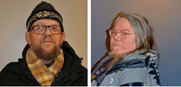 Svein Lund og Jovnna Somby i Naturvernforbundet i Ávjovárri
 Foto: Privat/Arkiv