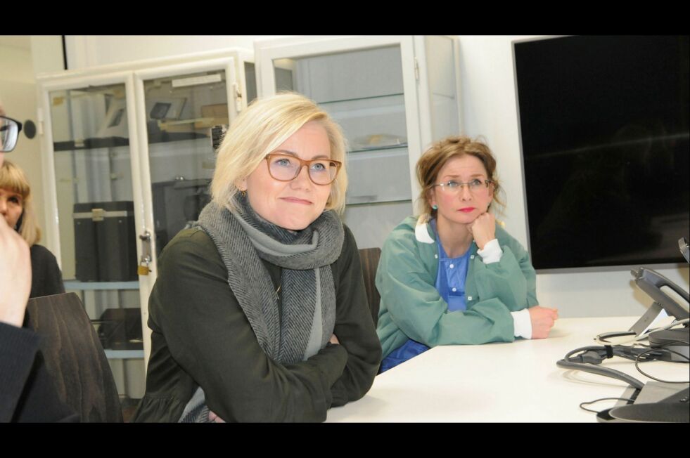 Helsepolitisk talskvinne i Ap, Ingvild Kjerkol, var glad for innspillene fra blant andre anestesioverlege Hilde Wara, og lovte å ta dem videre i partiet. Foto: Hallgeir Henriksen