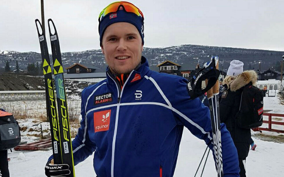 Daniel Stock endte som nummer 12 på 5-mila i NM tirsdag.
FOTO: Torbjørn ITTELIN