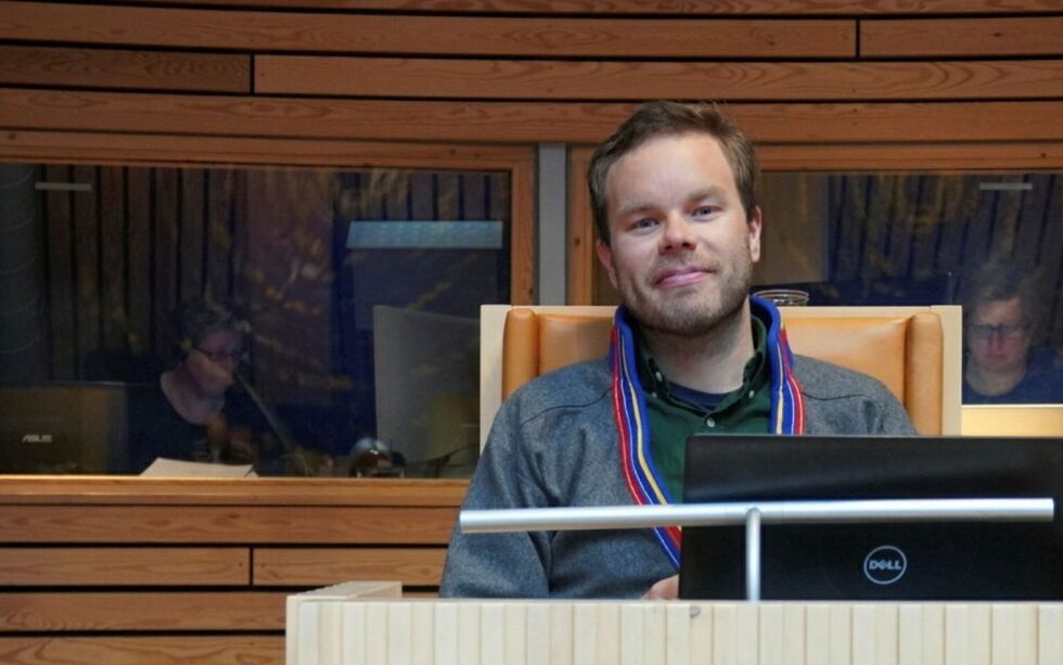 Same­tings­råd Mik­kel Es­kil Mik­kel­sen 
har an­svar for språk i det av­tropp­en­de same­tings­råd. Om han fort­set­ter med det, får vi vite nes­te ons­dag.
 Foto: Sametinget
