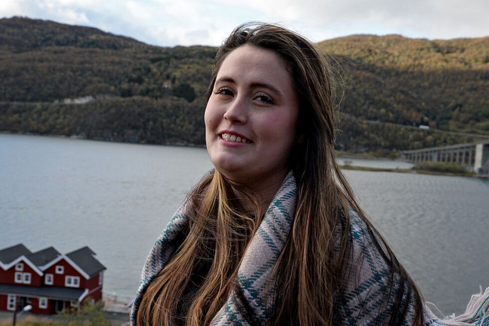 Ulrika Louisa Snowden fra Kabelvåg har klare mål for både seg selv og for hjemplassen, og vil gjøre samisk synlig i Lofoten.
 Foto: Steinar Solaas
