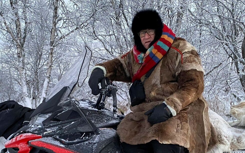 Alf Johansen var ute og fulgte reinspor da ulykken skjedde.
 Foto: Ann Helen Guttorm Johansen