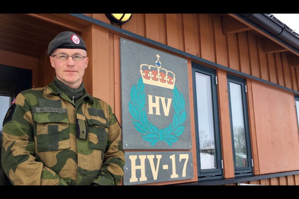 Major Lars Harald Blomkvist er stabssjef i HV-17.
 Foto: Svein Sjøveian/HV-17