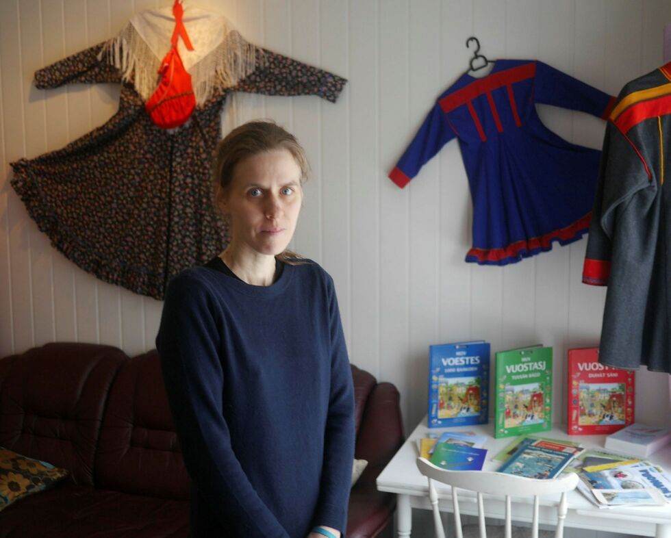 Kristine Tjåland Braut i Nordavindsfolket/Davvebiegga álbmot i Nordkapp har vært viktig pådriver for å få satt i gang mange tiltak for en god markering av samisk språkuke i Nordkapp.
 Foto: Geir Johansen