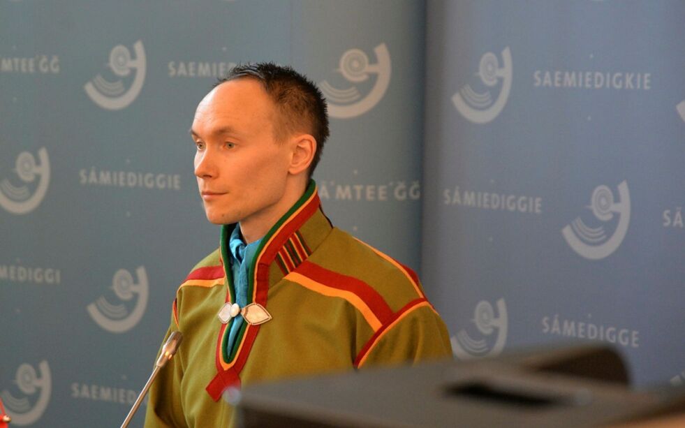 Sametingsråd med ansvar for finansene, Runar Myrnes Balto (NSR).
 Foto: Steinar Solaas