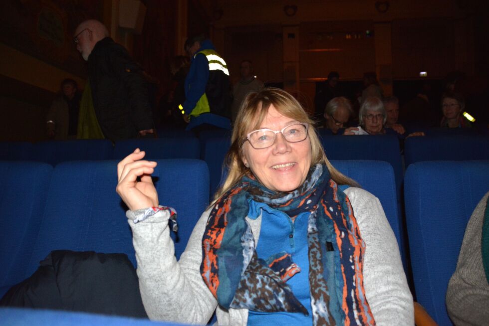 Den kjente joikeren Berit Alette Mienna fra Karasjok var blant de første som så film under årets TIFF.
 Foto: Elin Margrethe Wersland