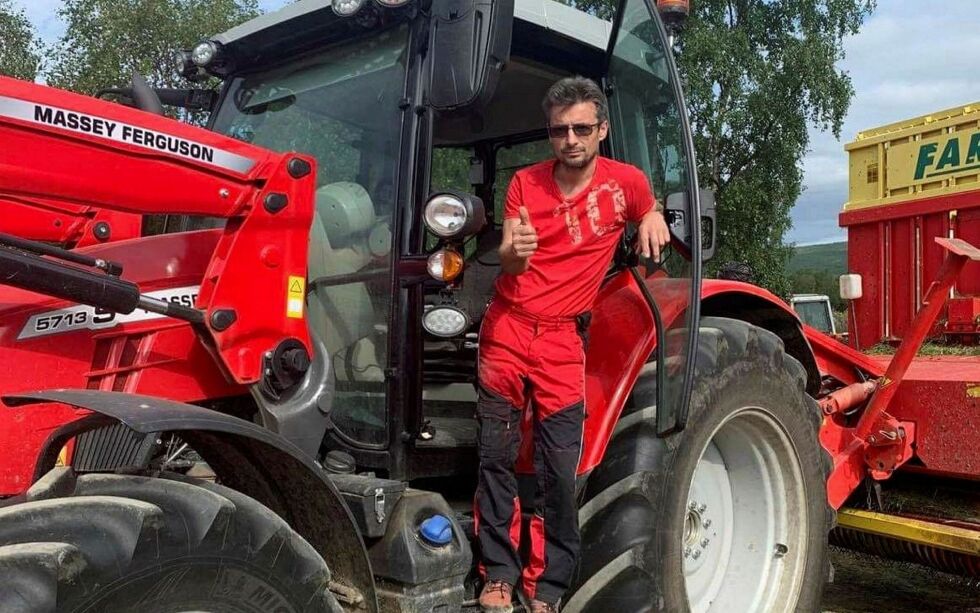 Ken Roger Wickstrøm kan melde om svært gode avlinger i øvre deler av Tanadalen. – Vi har både god kvalitet og store mengder i år, sier han.
 Foto: Privat