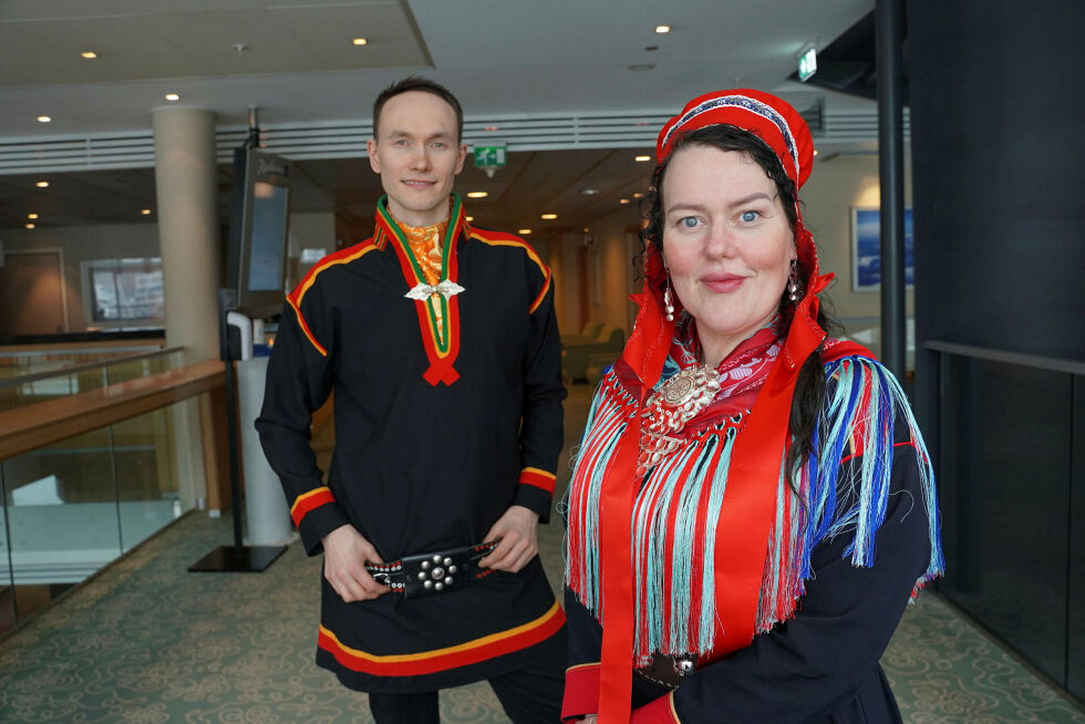 Sametingspresident Silje Karine Muotka og sametingsråd Runar Myrnes Balto
 Foto: Anne Henriette Nilut.