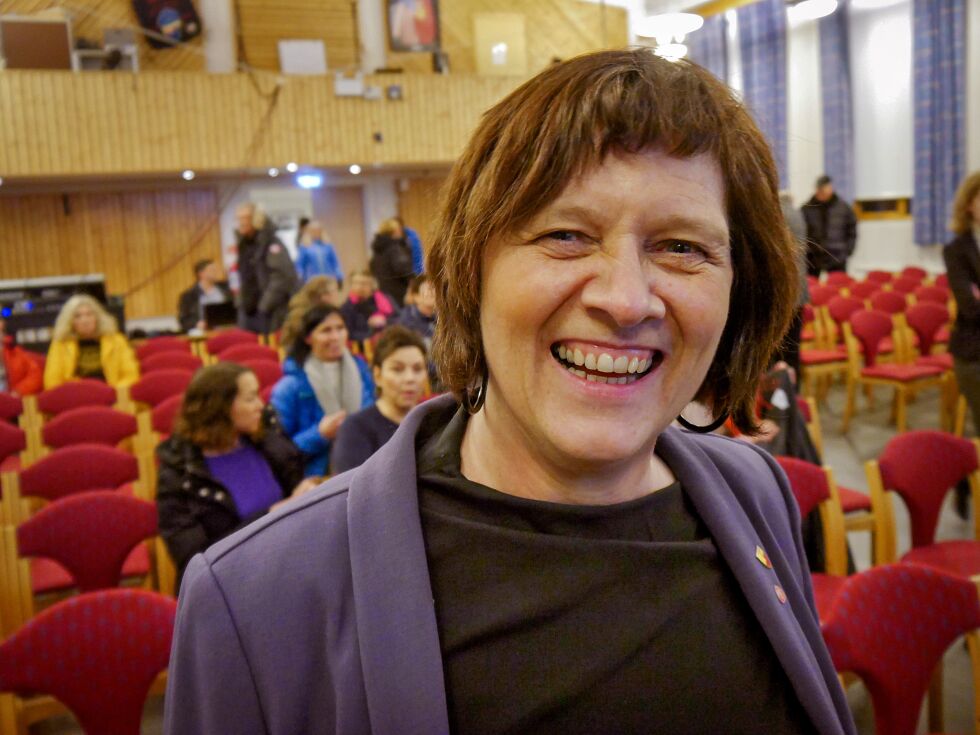 Nordkapp-ordfører Kristina Hansen trakk frem hvor mye positivt som nå skjer i Nordkapp kommune.
 Foto: Geir Johansen