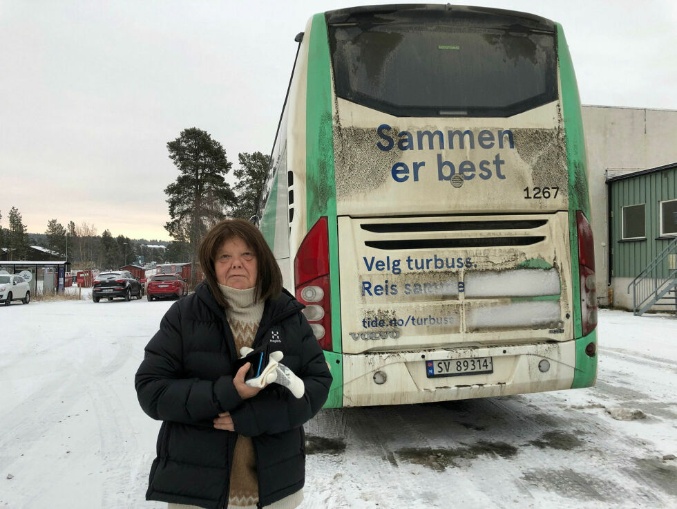 Wenche Sofie Bauna måtte utsette operasjonen to ganger fordi morgenbussen fra Karasjok ble kansellert.
 Foto: Stein Torger Svala