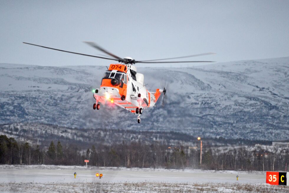 Mannen ble hentet av SeaKing redningshelikopter. (Illustrasjonsfoto)
 Foto: Marius Thorsen
