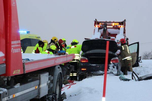 Til sykehus etter front mot front