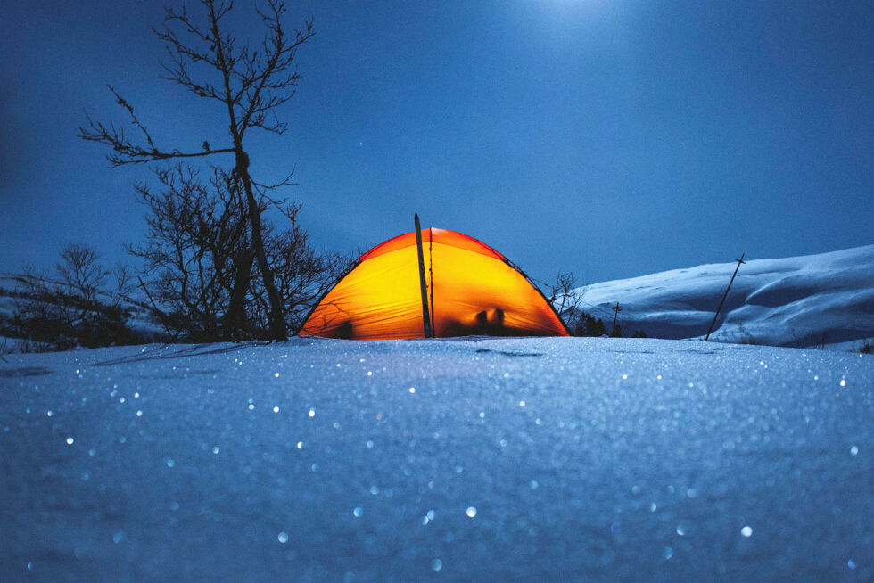 Telttur i vinterlandskap
 Foto: Kristian Pletten