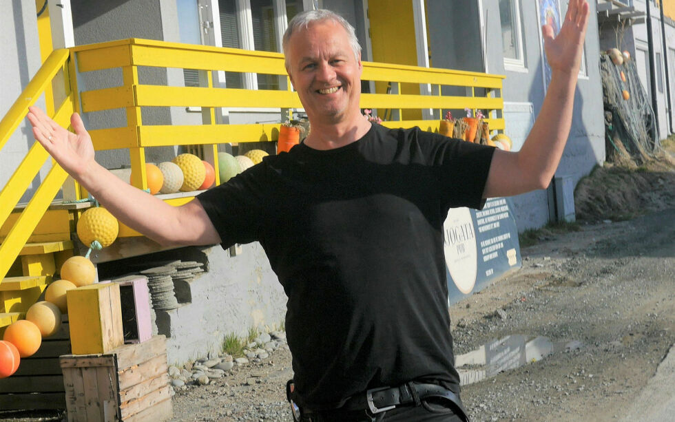 Tore Fosse er glad for at man nå kan utvide Perleporten kulturhus; både bygningsmessig og tilbudsmessig.
 Foto: Geir Johansen