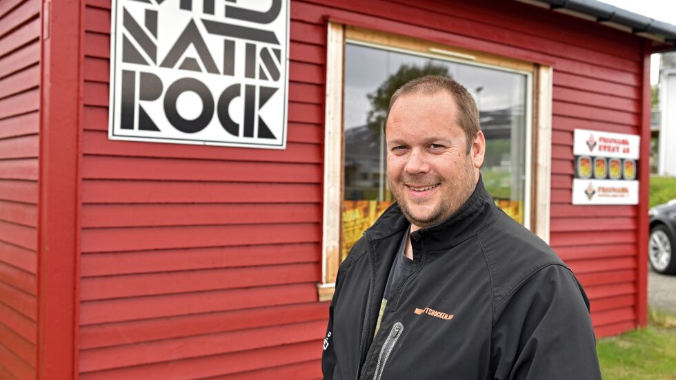 Festivalsjef for Midnattsrocken, Jon Arne Pettersen har fått gode tilbakemeldinger på festivalprogrammet og tror på rekord-rock.
 Foto: Sigurd Schanke