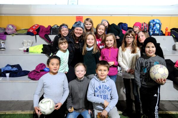 Fotballfest i Porsangerhallen