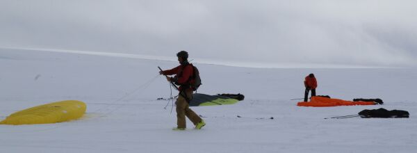 Kiterne på tur mot Vardø