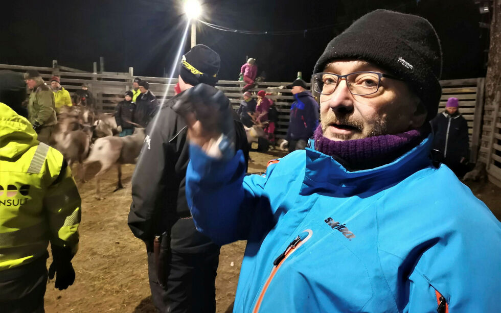Leder Egil Kalliainen   reinbeitedistrikt 5A/C sier at fem rein så langt er funnet drept av ulven.
 Foto: Yngve Beddari