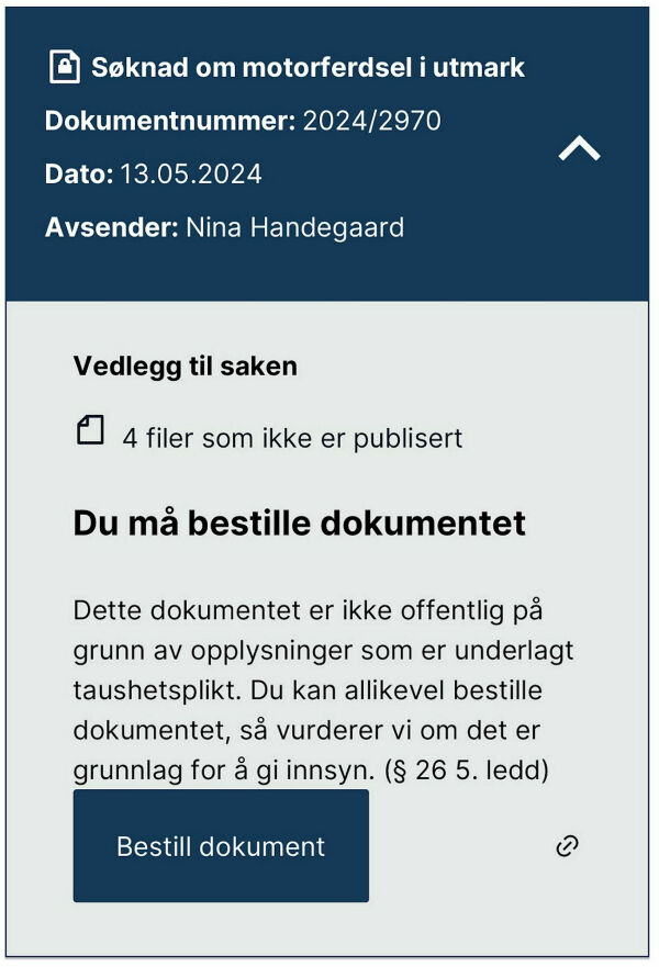 Dispsøknad for «Champagne-helikopter» hemmeligstempla