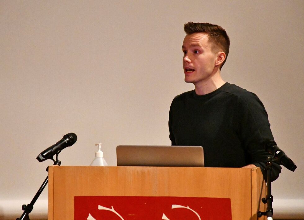 Hans Magnus Thunestvedt (TLP) var sterkt i mot at Ájanas barnehage skulle flyttes til en avdeling i Lakselv barnehage. Han mente at det i realiteten betyr nedleggelse av Ájanas barnehage.
 Foto: Irene Andersen