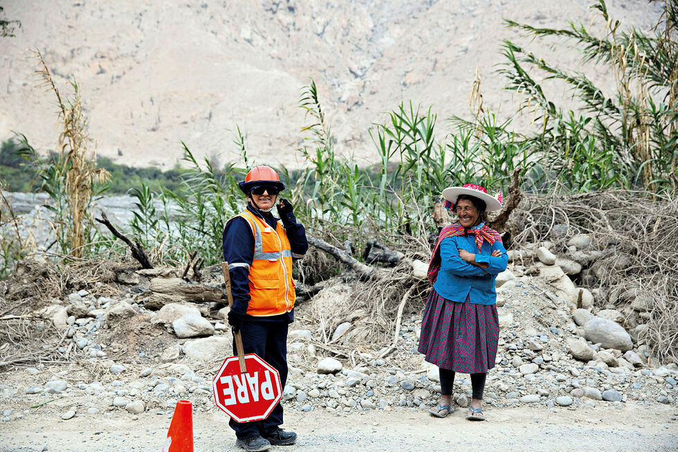 Et foto fra Statkrafts anlegg i Cheves i Peru som skal illustrere idyllen mellom det norske statsselskapet og urfolkene på stedet. Virkeligheten kan se helt annerledes ut ved mange av Statkrafts anlegg rundt om i verden.
 Foto: Statkraft