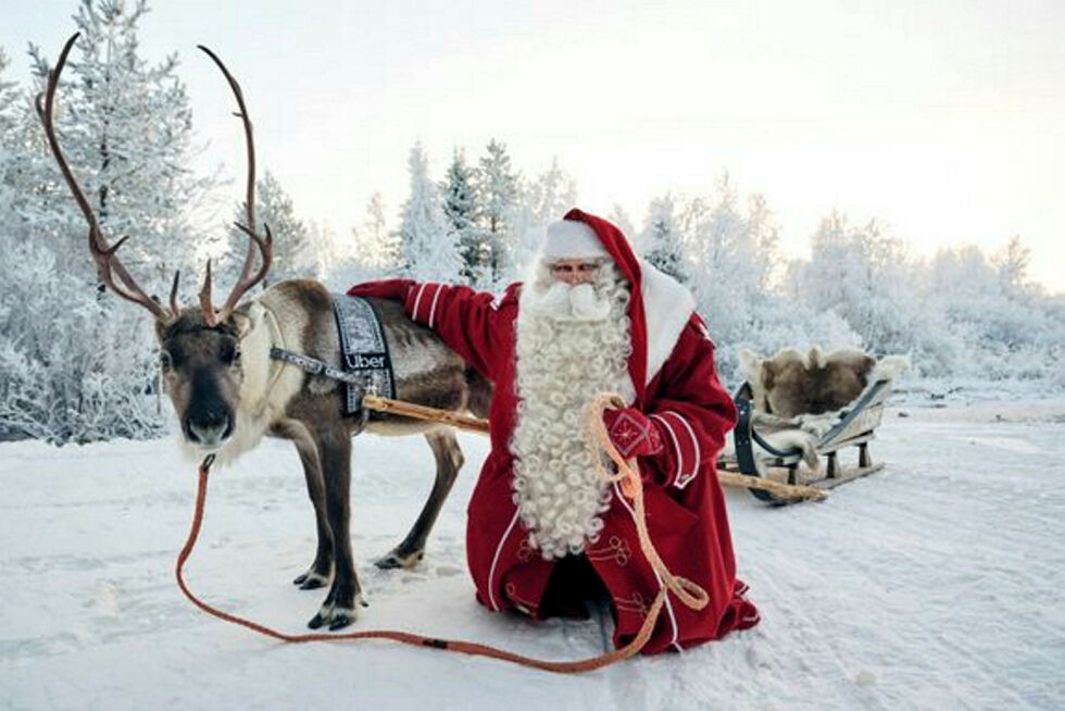 Illustrasjonsfoto fra Nord-Finland, der det man opplever stor økning av vinterturistme.
 Foto: Foto: Uber