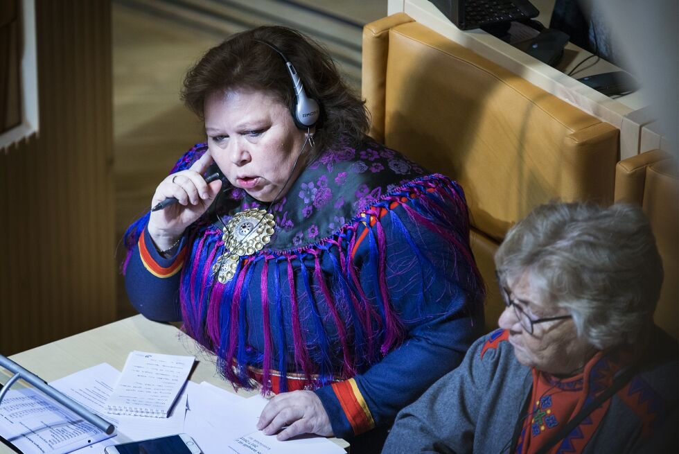 Arbeiderpartiets parlamentariske leder på Sametinget, Vibeke Larsen.
 Foto: Frøydis Falch Urbye