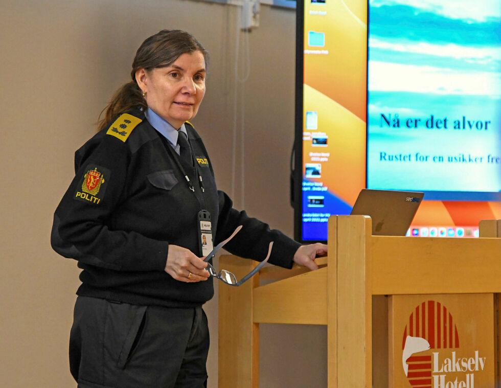 Politimester i Finnmark, Ellen Katrine Hætta, mener det ikke er så veldig mange som tenker på å sikre matforsyningen.
 Foto: Irene Andersen