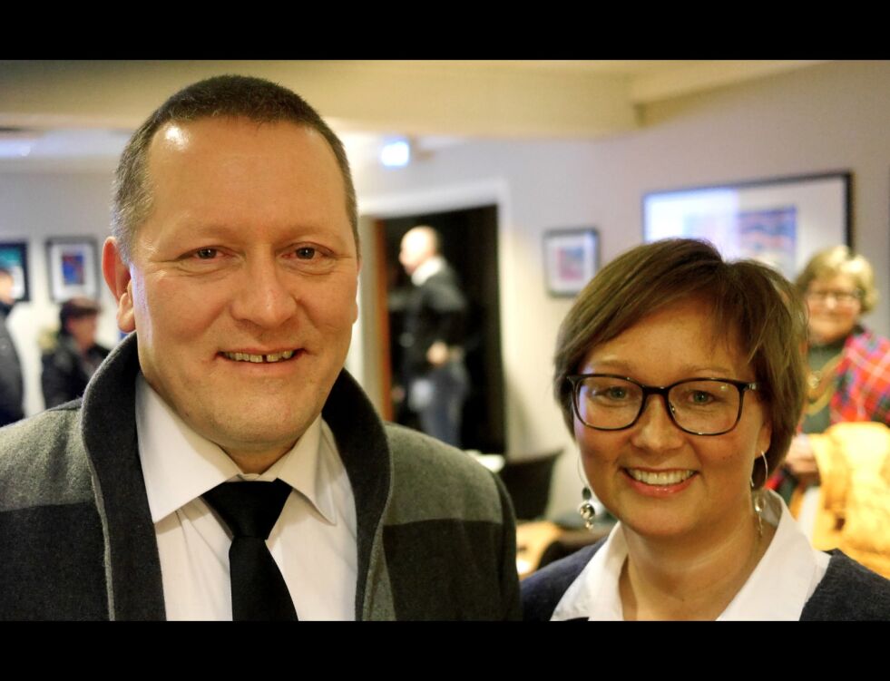 Tor Mikkola og Heidi Holmgren fra SP skal være med å styre Nordkapp de neste fire år.
 Foto: Arkiv