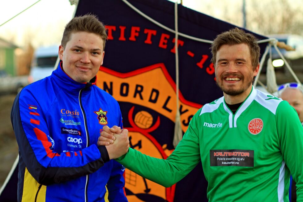 Lemet Ailo Holmestrand og Roy Arild Rasmussen.
 Foto: Johan Mathis Gaup