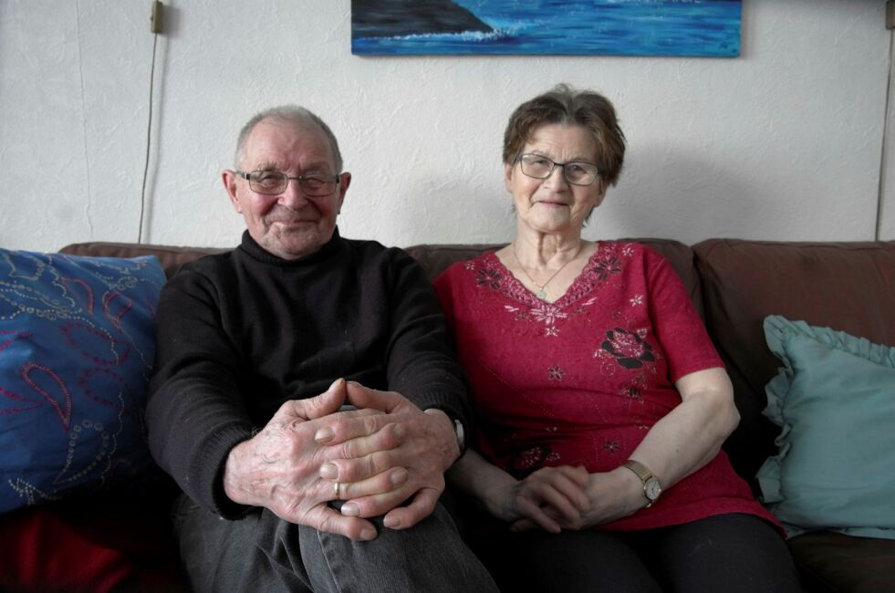 Ekteparet Ingrid Sandberg (79) og Ole Sandberg (85) har vært gift i 56 år og trives godt i Saraby.    Saraby er oss som bor her, sier Ingrid Sandberg. Foto: Jan Tore Larsjord