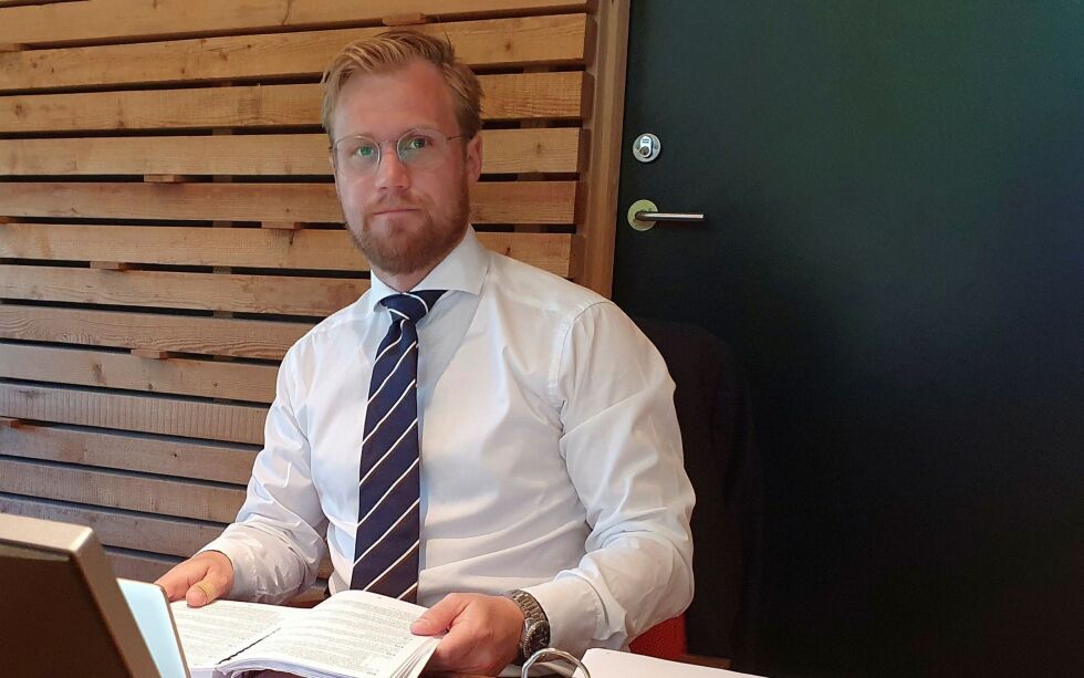 Tiltaltes advokat Marius Ihlebæk krever full frifinnelse av den drapstiltalte 31-åringen.
Alle foto: Torbjørn Ittelin