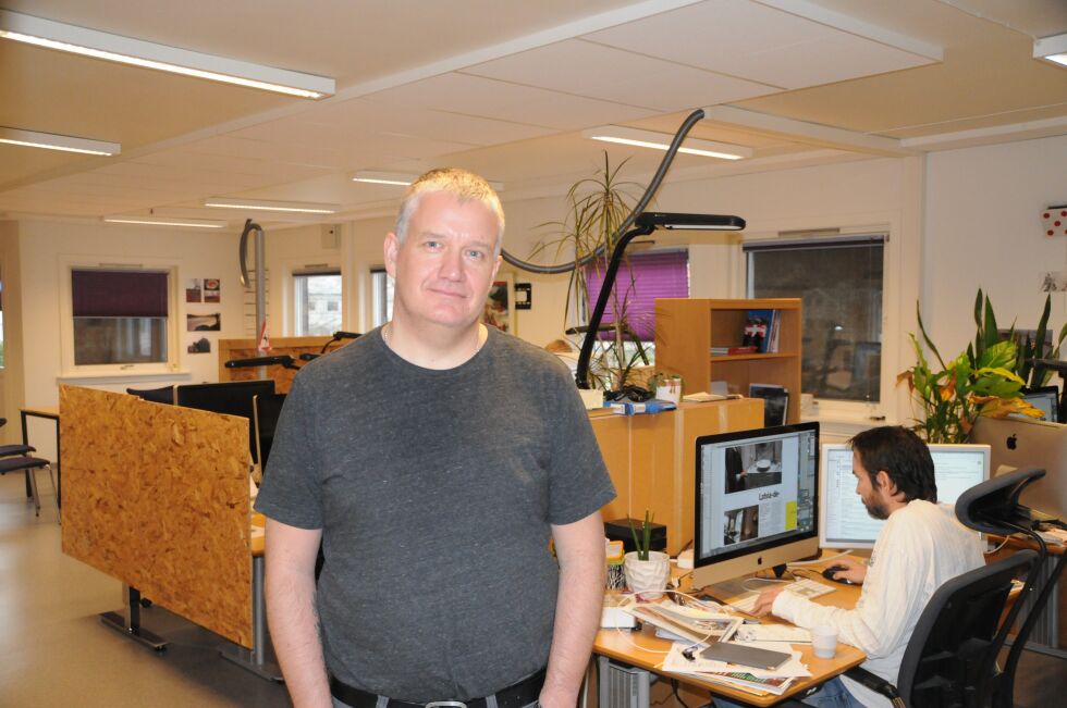 Konstituert redaktør Tor Sandø ser langt lysere på fremtida etter aksjetegnelser og kuttiltak, men understreker at det er mye arbeid å gjøre for man er helt i mål.
 Foto: Hallgeir Henriksen