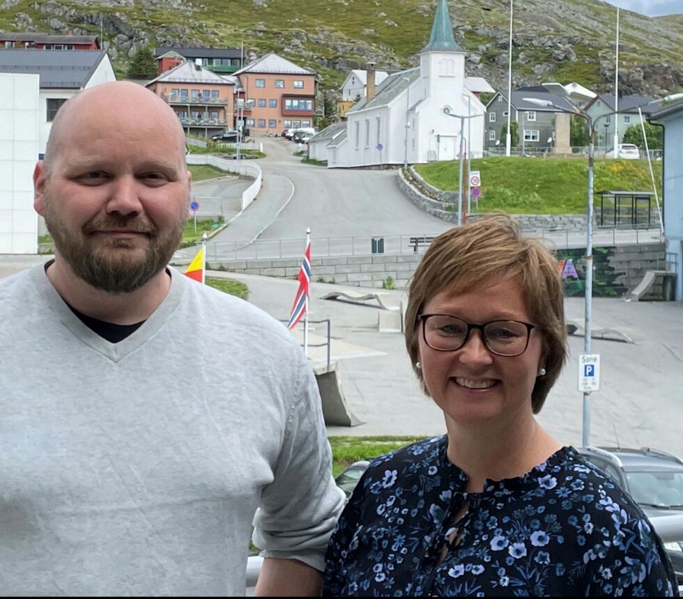 Ole Indrøy og Heidi Holmgren, Nordkapp Senterparti
 Foto: Presse