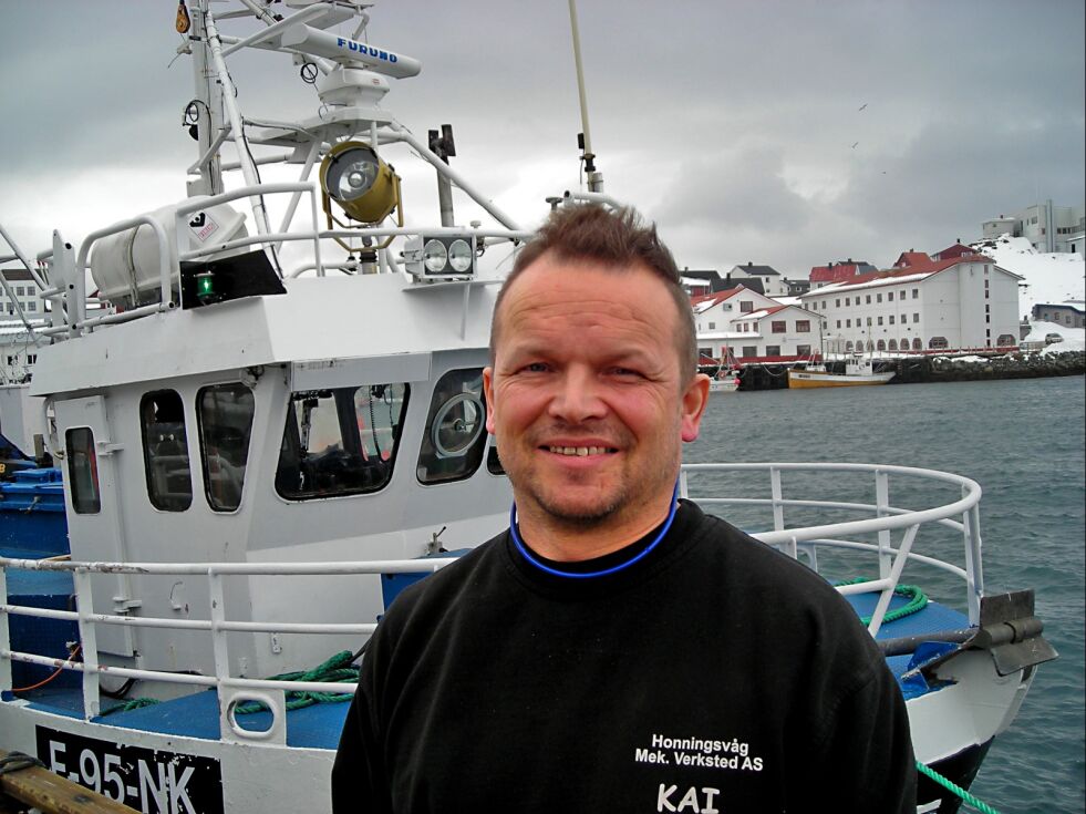 Daglig leder ved Honningsvåg Mek. Verksted, Kai Søderholm, er godt fornøyd med kontrakten bedriften hans har fått i forbindelse med LNG-omlastingen på Sarnesfjorden. 
– Omlastingen er uten tvil av positiv betydning for kommunen som helhet, sier han.
 Foto: Geir Johansen
