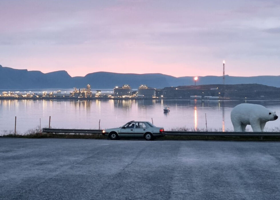 Hammerfest og Melkøya.
 Foto: Trude Nilsen