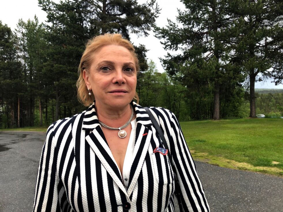 Både kristen og muslimske palestinere lider under den israelske okkupasjonen, forteller den palestinske ambassadør Marie Antoinette Sedin til Ságat.
 Foto: Stein Torger Svala