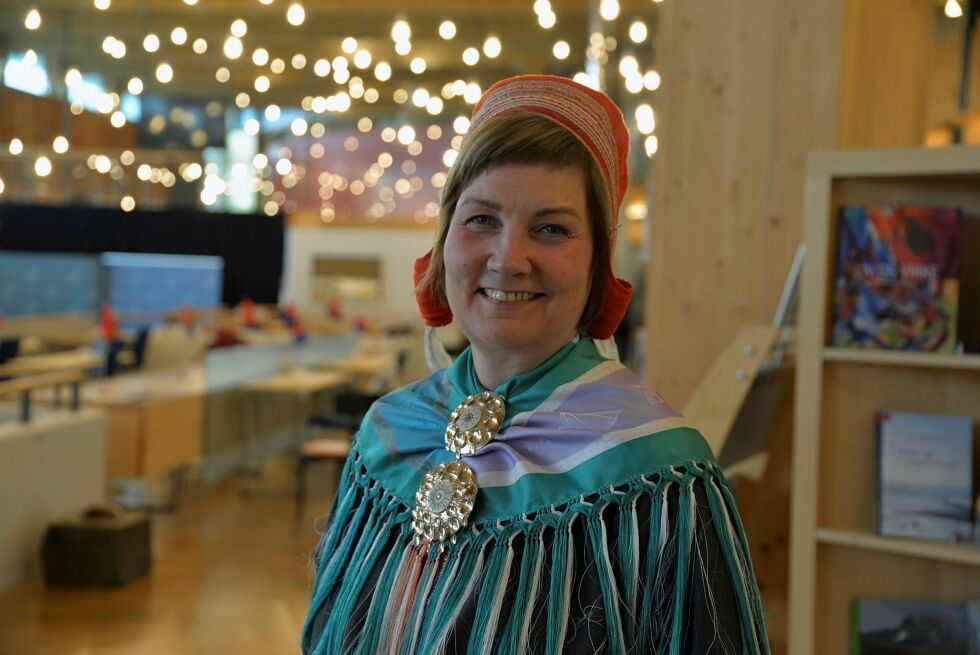 Aili Keskitalo er på plenumsmøte for siste gang som sametingspresident.
 Foto: Steinar Solaas