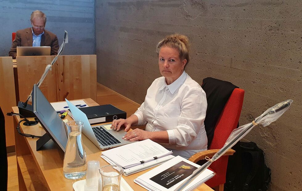 Bistandsadvokat for den avdødes to barn, Anne Marit Pedersen, fikk høre et vitne som fortalte at den avdøde savnet sine to barn og at de hadde planer om å kjøre og besøke barna.
Foto: Torbjørn Ittelin