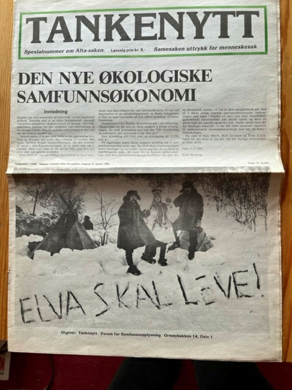 Avisside fra Tankenytt
 Foto: Eirik Myrhaug Partapuoli