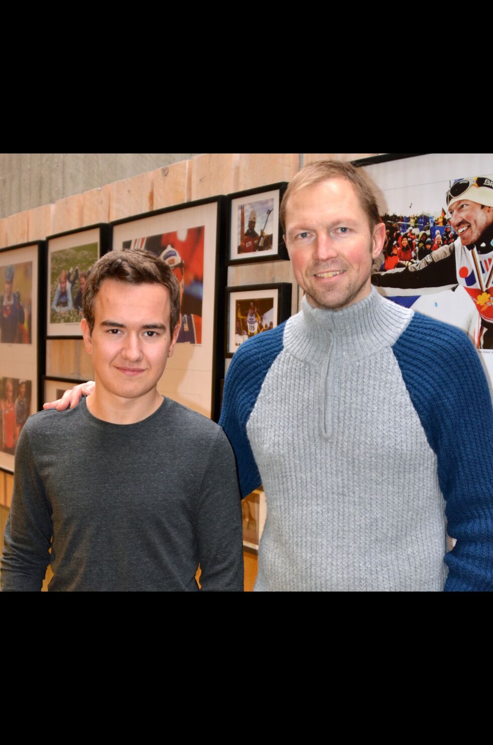Håvard Mikalsen (til venstre) kan trekke veksler på mange dyktige trenere på skigymnaset i Meråker. En av de er Frode Estil, som har hele seks VM- og OL-gull i langrenn.
 Foto: Svein Halvor Moe