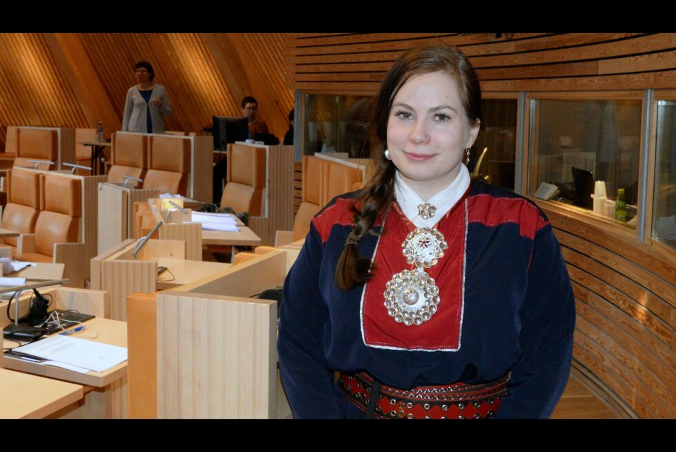 Fungerende leder i NSR-U og sametingrepresentant, Aili Guttorm, er ikke i tvil om hvem hun vil ha som ny leder i NSR.
 Foto: Steinar Solaas