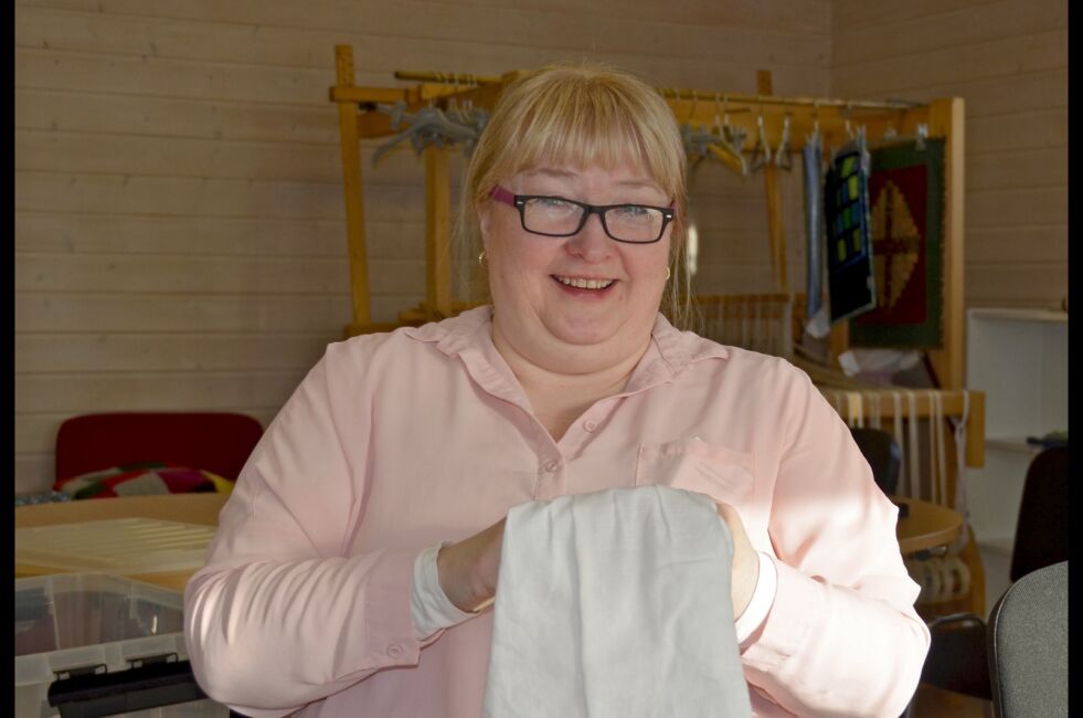 Turid Strand har reist fra Vadsø til Lakselv for å delta på kurset.
 Foto: Roger Albrigtsen