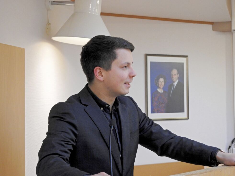 Jonas Nymo (H) mener at man må ha et riktig grunnlag for å kunne drive budsjettering. Det er han ikke sikker på at man har i Porsanger nå. – Vi kan ikke ha et usikkerhetsmoment om hvorvidt vi fatter de riktige beslutningene eller ikke, sier Nymo, med henvisning til at man ikke har fått klarhet i hva som inngår i summen som omhandler driftskostnader ved Lakselv ungdomsskole.
Foto: Arkivfoto: Bjørn Arne Johansen