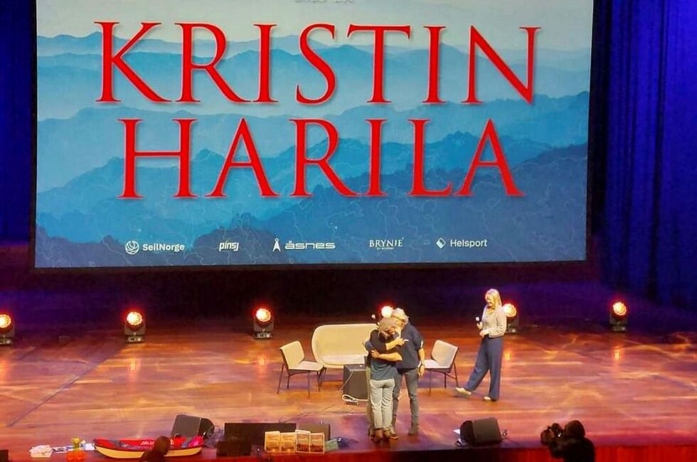 Kristin Harila fikk også i år prisen som årets eventyrer under et stort arrangement i Oslo Konserthus lørdag.
 Foto: Eventyraften