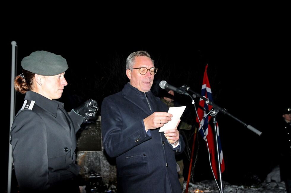 Forsvarsminister Frank Bakke-Jensen ga partisanene full oppreising da han kom med full anerkjennelse av deres innsats under krigen og beklaga den behandlinga partisanene og deres familier fikk etter krigen.
Foto: Halllgeir Henriksen