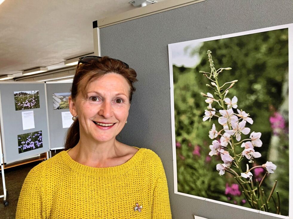 Nadia Evtushenko har interessert seg for blomster helt siden hun var liten pike og gikk i botanisk klubb.
 Foto: Birgitte Wisur Olsen